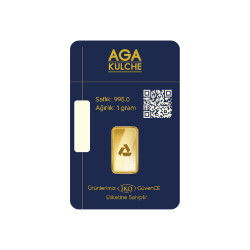 AgaKulche 1 Gram Gold (995) 24 K Gold Bar - 4