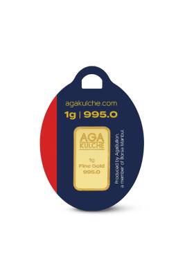 AgaKulche 1 Gram Gold (995) 24 K Gold Bar - 1