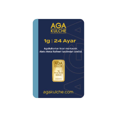 AgaKulche 1 Gram Altın (995) 24 Ayar Külçe Altın - 3