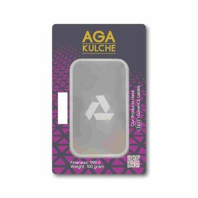 AgaKulche 100 Gram Silver Bar (999.0) - 2