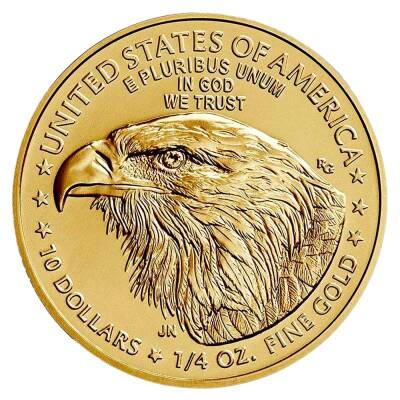 1/4 oz American Eagle Gold Coin (2021) new design - 1