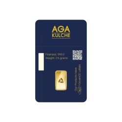 AgaKulche 2.5 Gram 24K Gold Bar - 2