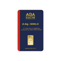 AgaKulche 2.5 Gram Altın (995) 24 Ayar Külçe Altın - 1