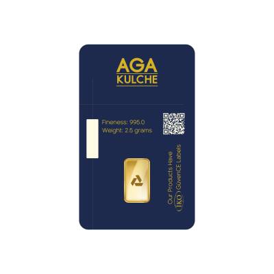 AgaKulche 2.5 Gram Altın (995) 24 Ayar Külçe Altın - 2
