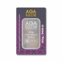AgaKulche 50 Gram Silver Bar (999.0) - 1