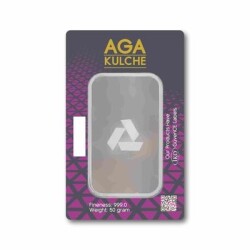 AgaKulche 50 Gram Silver Bar (999.0) - 2