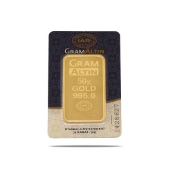 İAR 50 Gram (995) 24 Ayar Külçe Altın - 1