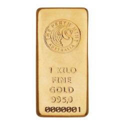  Perth Mint 1 Kilogram 24k (995) Gold Bar - 1