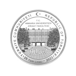 Ankara Üniversitesi 2023 1 Ons 31.10 Gram Gümüş Sikke Coin (925) - 1