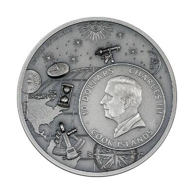  Armillary Sphere Historic Instruments 2024 2 Ons 62.20 Gram Gümüş Sikke Coin (999.9) - 3