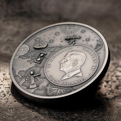  Armillary Sphere Historic Instruments 2024 2 Ons 62.20 Gram Gümüş Sikke Coin (999.9) - 5