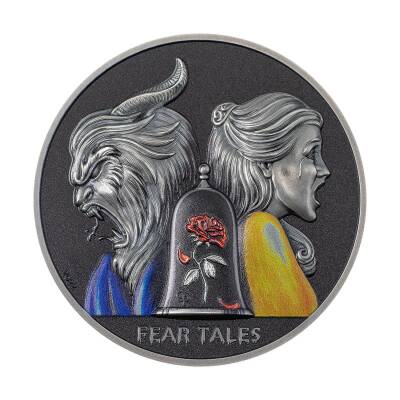 Beauty And The Beast Fear Tales 2022 2 Ons 62.20 Gram Gümüş Sikke Coin (999) - 2