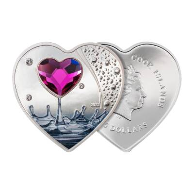 Brilliant Love Roses 2022 20 Gram Gümüş Sikke Coin (999) - 4