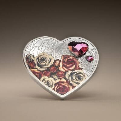  Brilliant Love Roses 2024 20 Gram Silver Coin (999.9) - 3