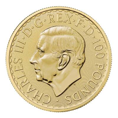 Britannia King Charles III (2024) 1 Ons Altın Sikke Coin (999.9) - 2