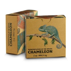 Chameleon 2023 2 Ounce 62.20 Gram Silver Coin (999) - 4