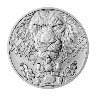 Czech Lion 2023 1 Ons 31.10 Gram Gümüş Sikke Coin (999) - 1