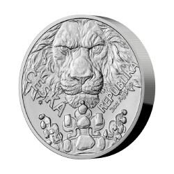 Czech Lion 2023 2 Ons 62.20 Gram Gümüş Sikke Coin (999) - 2