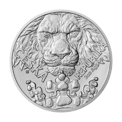 Czech Lion 2023 2 Ounce 62.20 Gram Silver Coin (999) - 1