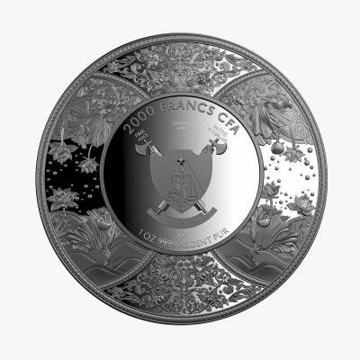 Durga (2023) Silver Coin 999.9 1 Oz High Relief - 1