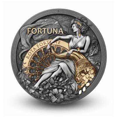 Fortuna 2 Ounce 62.20 Gram Silver Coin (999) - 1