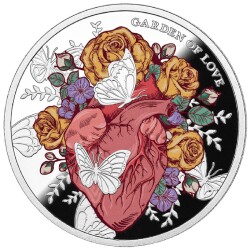 Garden of Love 500 CFA Gümüş Sikke Coin (999.0) - 2