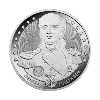 General Joseph Bem 1 Ounce 31.10 Gram Silver Coin (999.9) - 1