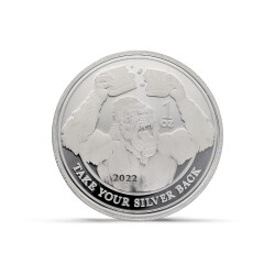 Gorilla 1 Ons Gümüş Sikke Coin (999.0) - 3