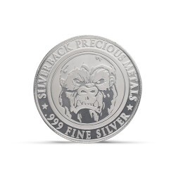 Gorilla 1 Ounce Silver Coin (999.0) - 1