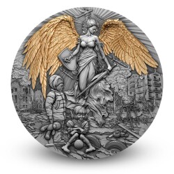 Guardian Angel 2 Ons 62.20 Gram Gümüş Sikke Coin (999) - 1