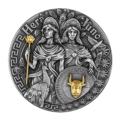  Hera Juna 2 Ounce 62.20 Gram Silver Coin (999) - 1