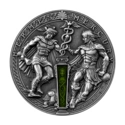Hermes And Mercury 2022 2 Ounce 62.20 Gram Silver Coin (999) - 1