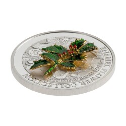 Holly Enamel Flower Collection 2021 1 Ons 31.10 Gram Gümüş Sikke Coin (999) - 4