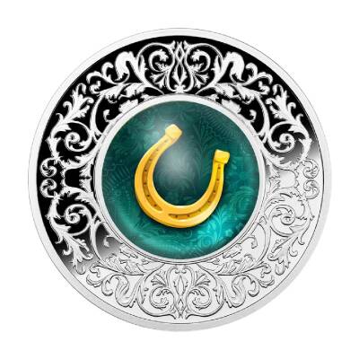Horseshoe Lucky Charms 2023 17.5 Gram Gümüş Sikke Coin (999) - 1
