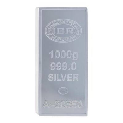 İAR 1000 Gram Certified 1 Kilo Silver Bar (999.0) - 1