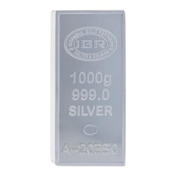 İAR 1000 Gram Sertifikalı 1 Kilo Külçe Gümüş (999.0) - 1