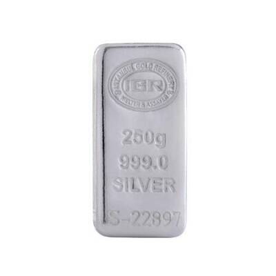  İAR 250 Gram Certified Külçe Silver Bar (999.0) - 1