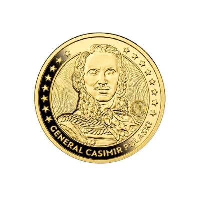 Kazimierz Pułaski 2,5 Dukat 1/4 Ons Altın Sikke Coin (999.9) - 1
