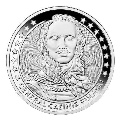 Kazimierz Pulaski Talar 2024 1 Ons 31.10 Gram Gümüş Sikke Coin (999.9) - 1