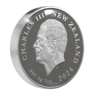  Kiwi Colored 2024 1 Ons 31.10 Gram Gümüş Sikke Coin (999) - 3
