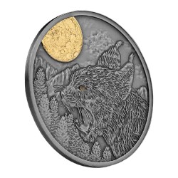 Lynx Night Hunters 2023 17.5 Gram Gümüş Sikke Coin (999) - 3