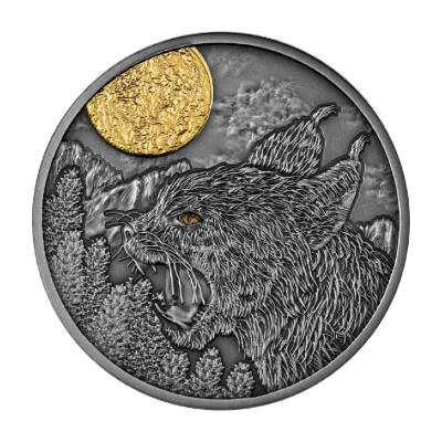  Lynx Night Hunters 2023 17.5 Gram Silver Coin (999) - 1