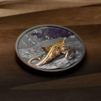 Magical Lamp 1001 Nights 1 Ounce 31.10 Gram Silver Coin (999) - 5