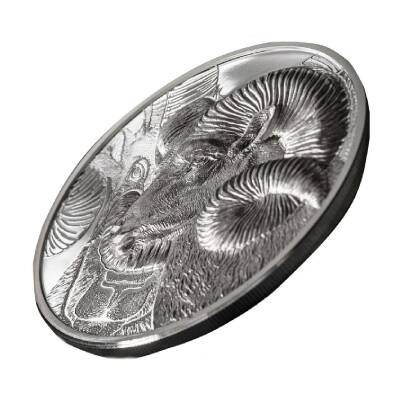 Magnificent Argali 2022 1 Ons 31.10 Gram Gümüş Sikke Coin (999) - 4