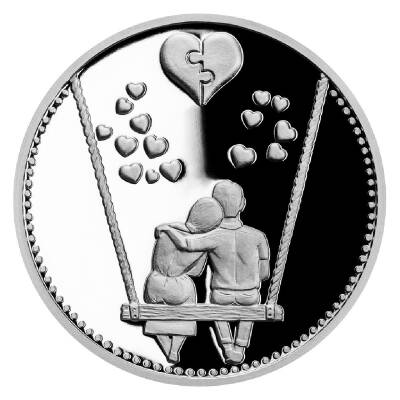 Medal Together Forever Proof 10 Gram Gümüş Sikke Coin (999.0) - 2