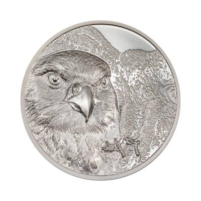 Mongolian Falcon 2023 1 Ons 31.10 Gram Gümüş Sikke Coin (999) - 2