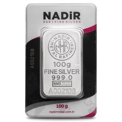 Nadir 100 Gram Külçe Gümüş (999.0) - 1