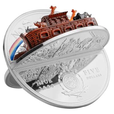 Noah's Ark Case 5$ 2 Ons Gümüş Sikke Coin (999.0) - 2