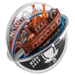 Noah's Ark Case 5$ 2 Ons Gümüş Sikke Coin (999.0) - 6
