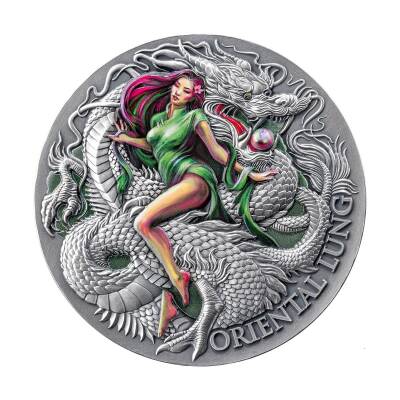 Oriental Lung Dragonology 2024 2 Ons 62.20 Gram Gümüş Sikke Coin (999) - 2